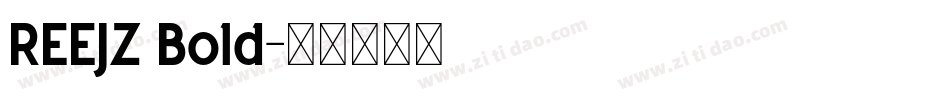 REEJZ Bold字体转换